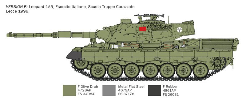 Italeri 6481 LEOPARD 1 A5 1/35 – zdjęcie 4