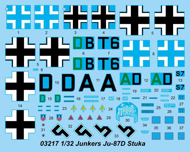Trumpeter 03217 Junkers Ju-87D Stuka – image 3