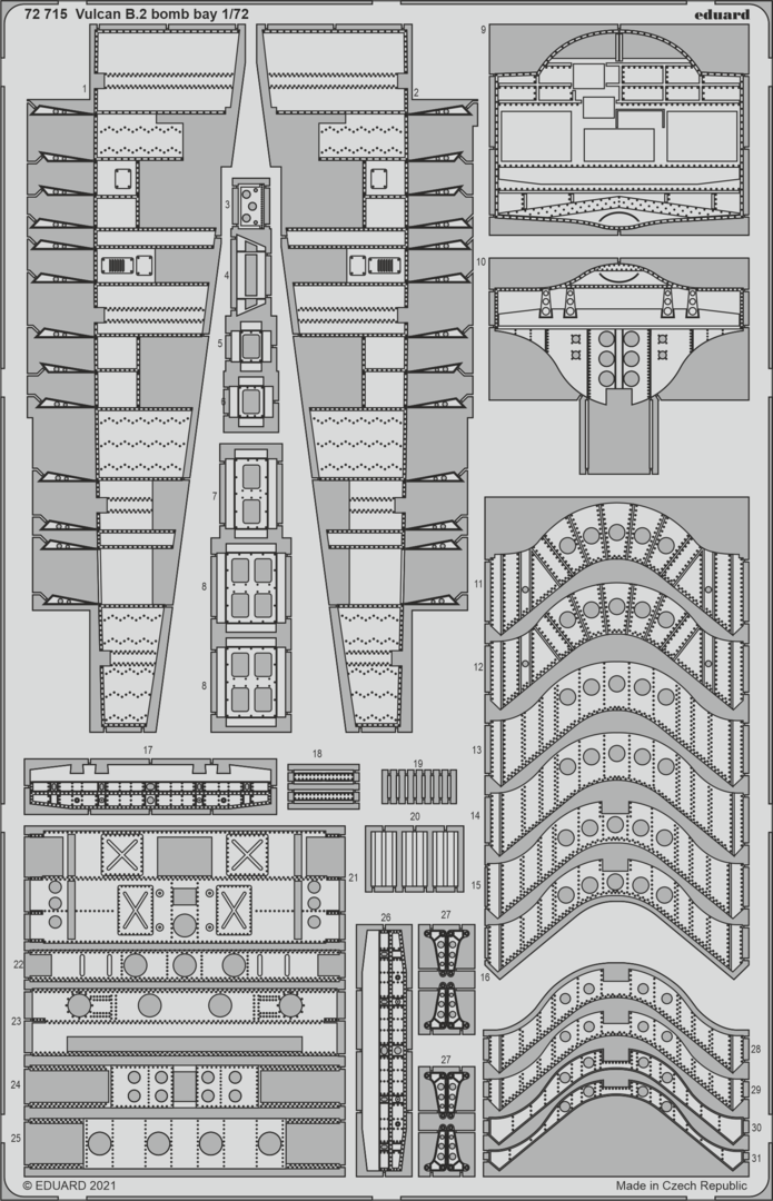 Eduard BIG72167 Vulcan B.2 AIRFIX 1/72  – immagine 5