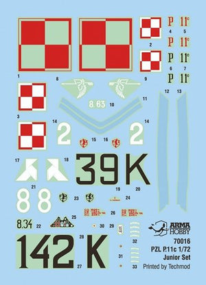Arma Hobby 70016 PZL P.11c Ensemble Junior 1/72 – Bild 3