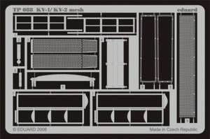 Maquette Eduard TP088 KV-1/KV-2 (début) au 1/35 Trumpeter
