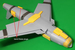 Omask 748110 F-86F Sabre wheel bay plugs (for Airfix) 1/48 – zdjęcie 2