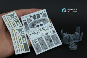Intérieur imprimé en 3D et coloré sur papier décalcomanie (Italeri) de Quinta Studio QD+32230 Tornado IDS (avec pièces en résine imprimées en 3D) à l&amp;#39;échelle 1/32 – image 2