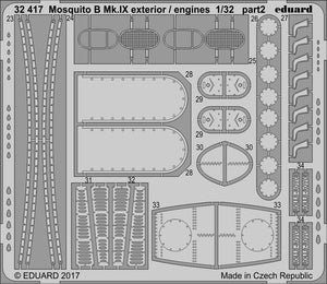 Eduard 32417 Mosquito B Mk. IX extérieur / moteurs HK MODELS 1/32