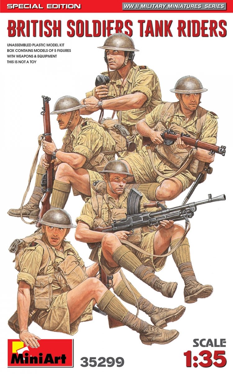Miniart 35299 SOLDATS BRITANNIQUES À PORTÉE DE CHAR. ÉDITION SPÉCIALE 1/35