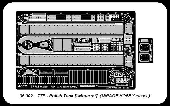 Aber 35002 Char twinturred polonais 7TP (MIR) (1/35) – Bild 2