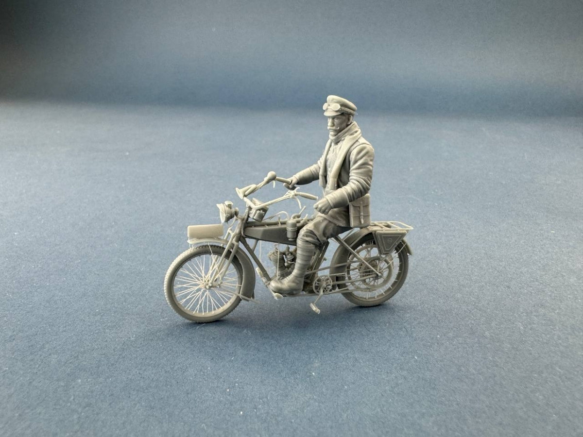 Copper State Models F32-060 Motard de liaison allemand debout avec une moto (moto non incluse) 1/32  – Bild 2
