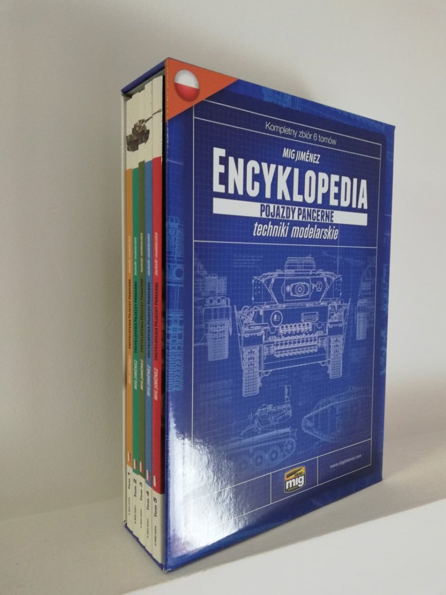 Ammo of Mig Jimenez 6199 Encyclopédie des techniques de modélisme - Véhicules blindés (polonais) - Coffret de 6 volumes relié
