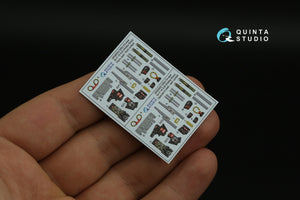 Intérieur imprimé en 3D et coloré sur papier décalcomanie Quinta Studio QD48395 F-14A (Hobby Boss) 1/48 – immagine 7