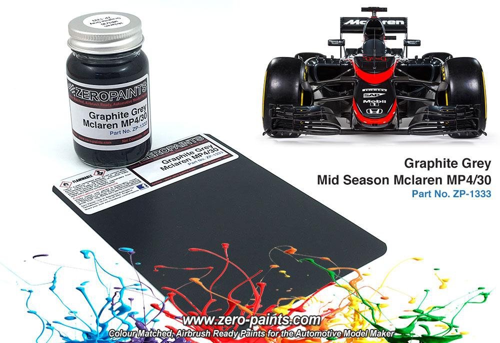 Peinture Zero Paints ZP-1333 McLaren MP4/30 Gris Graphite Mi-Saison 60ml (Ebbro)