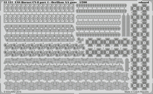 Eduard 53131 USS Hornet CV-8 partie 4 - Canons Oerlikon AA MERIT 1/200