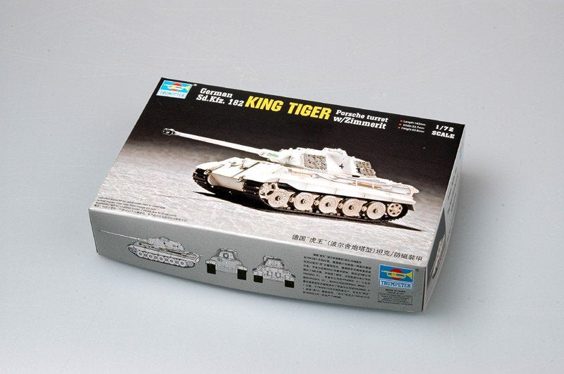 Tourelle Porsche King Tiger Trumpeter 07292 avec Zimmerit (1/72) – image 3