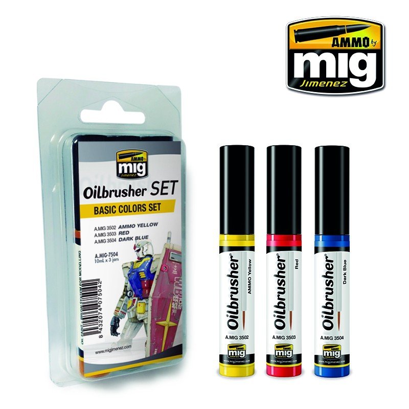 Ensemble de couleurs de base AMMO de Mig Jimenez 7504