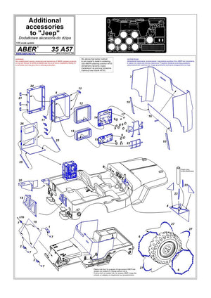 Accessoires supplémentaires Aber 35A057 pour Jeep (1/35) – image 4