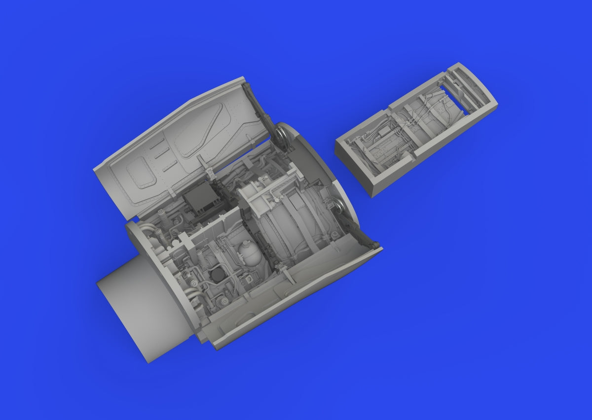 Eduard 648984 Baies de train d&amp;#39;atterrissage F-16C (version tardive) - Maquette KINETIC PRINT au 1/48 – imagen 3