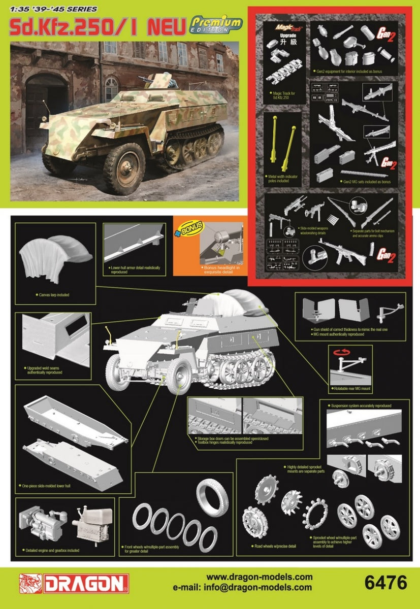 Dragon 6476 Sd.Kfz. 250/1 NEU - Édition Premium 1/35