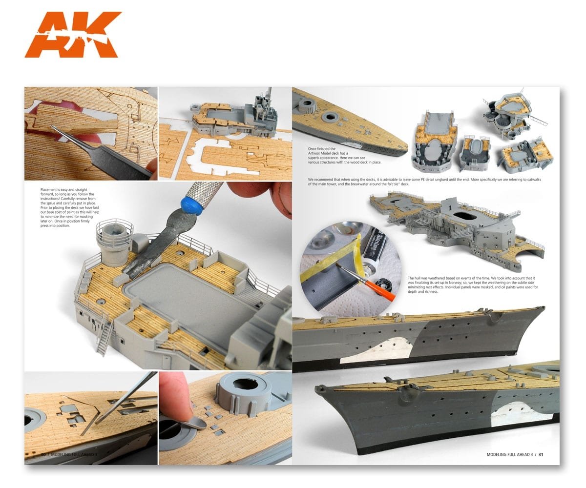 AK Interactive AK249 MODÉLISATION À FOND 3 : BISMARK &amp;amp; TIRPITZ (Anglais) – Bild 9