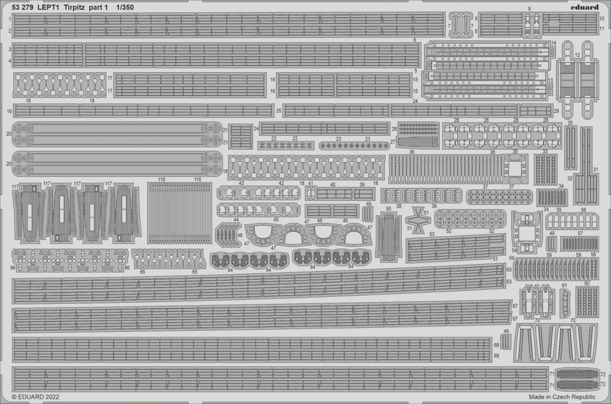 Eduard 53279 Tirpitz partie 1 TROMPETTE 1/350 – image 2