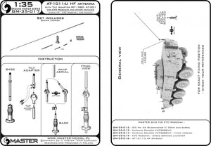 Antenne moderne GM-35-017 AT-1011/U HF avec adaptateur d&amp;#39;inclinaison RF-1980-AT-001 pour KTO Rosomak et autres véhicules (1/35) – image 5