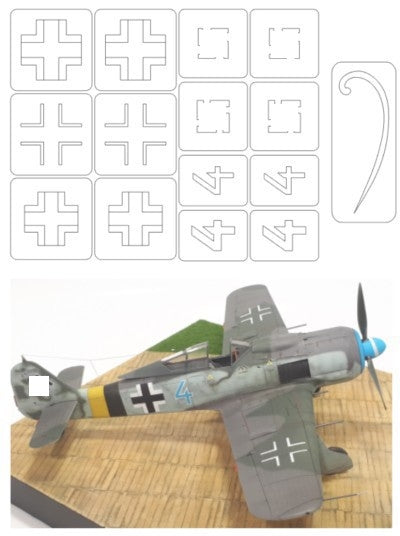 Omask 34011 Fw 190 A-8 (pour Eduard 82147, marquage B) 1/48