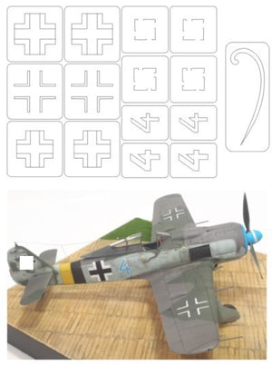 Omask 34011 Fw 190 A-8 (pour Eduard 82147, marquage B) 1/48
