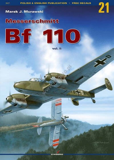 Kagero 3021 Messerschmitt Bf 110 vol. II EN/PL (pas d'ajouts) (pas de décalcomanie)