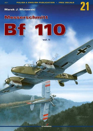 Kagero 3021 Messerschmitt Bf 110 vol. II EN/PL (pas d&amp;#39;ajouts) (pas de décalcomanie)