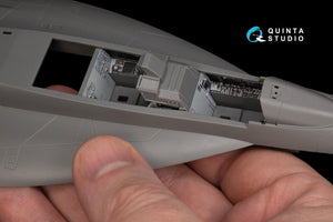 Intérieur imprimé en 3D et coloré sur papier décalcomanie pour F/A-18F tardif / EA-18G (Meng) de Quinta Studio QD48243 (Meng) 1/48 – Bild 3