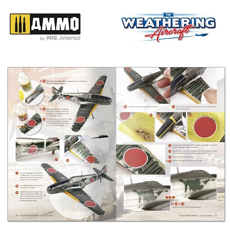 AMMO de Mig Jimenez 5217 The Weathering Aircraft Numéro 17. DÉCALCOMANIES ET MASQUES (Anglais) – Bild 3