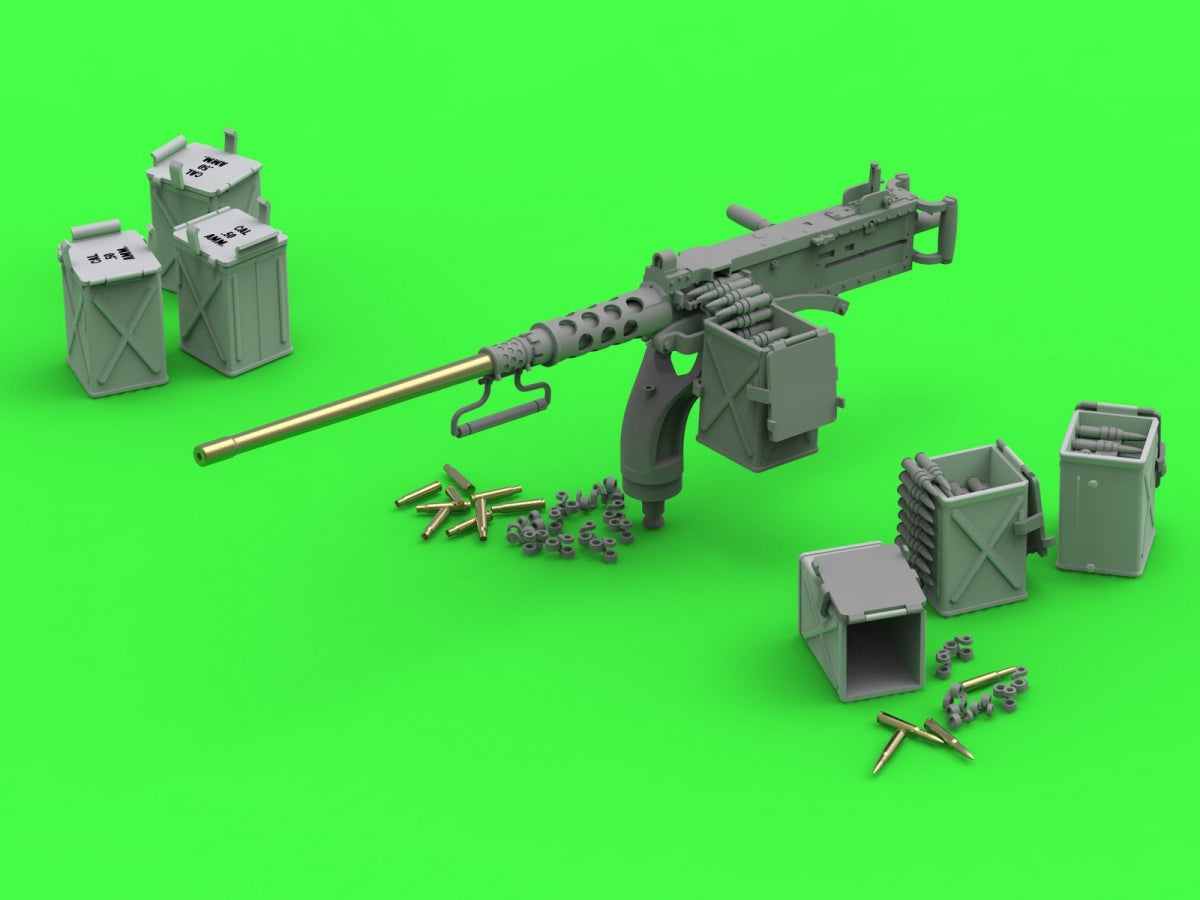 Maquette Master GM-35-070 Browning M2HB calibre .50 (12,7 mm) - avec support pour chasseur de chars M10 (berceau D70627 avec petite boîte à munitions D68375) 1/35 – image 5
