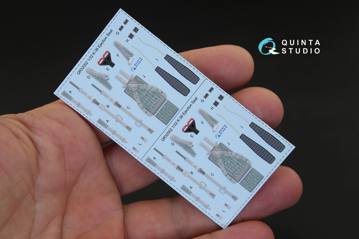 Quinta Studio QD32041 Su-30MKK 3D-Printed &amp;amp; coloured Interior on decal paper (for Trumpeter kit) 1/32 – zdjęcie 4