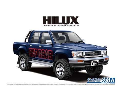 Aoshima 06217 Toyota LN107 Hilux Pick Up Double Cab 4WD '94 1/24 
