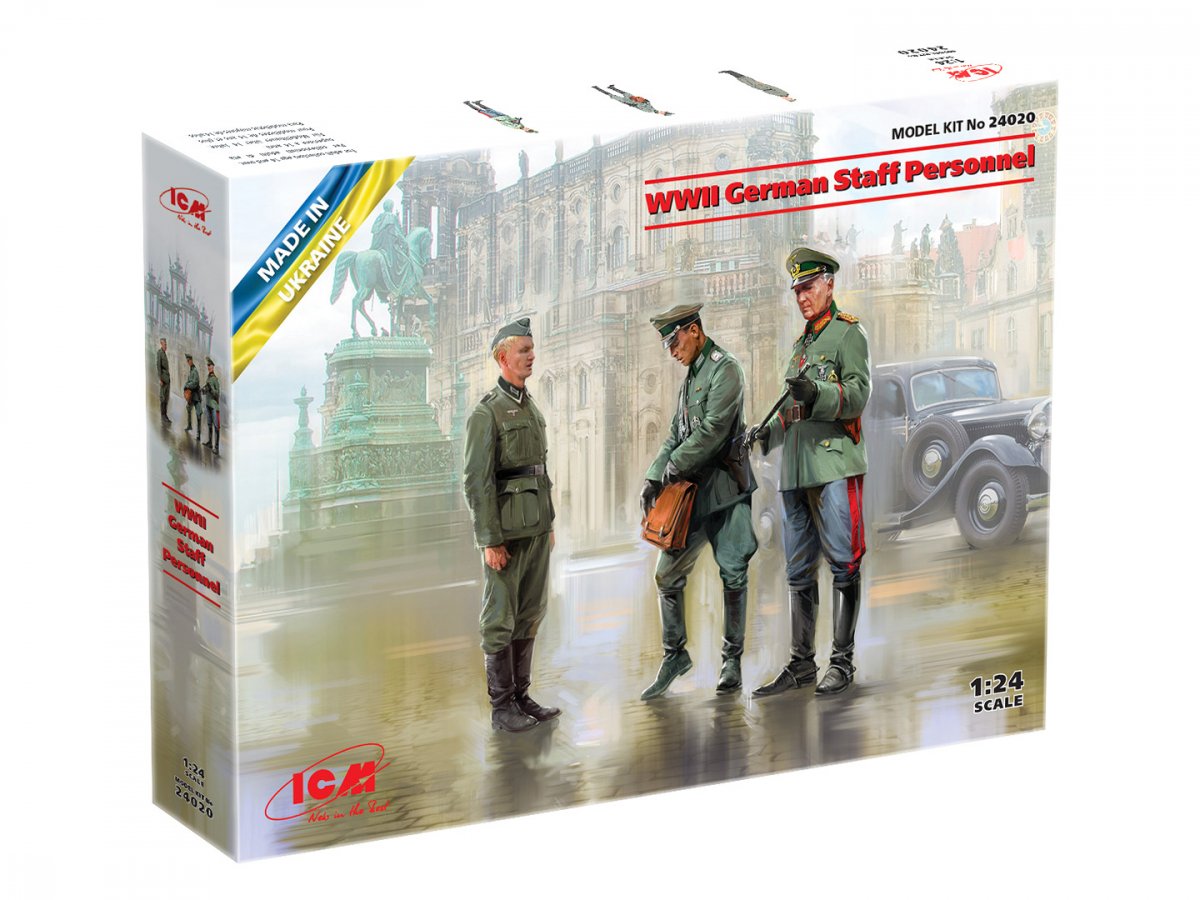 ICM 24020 Personnel d&amp;#39;état-major allemand de la Seconde Guerre mondiale 1/24 – imagen 2
