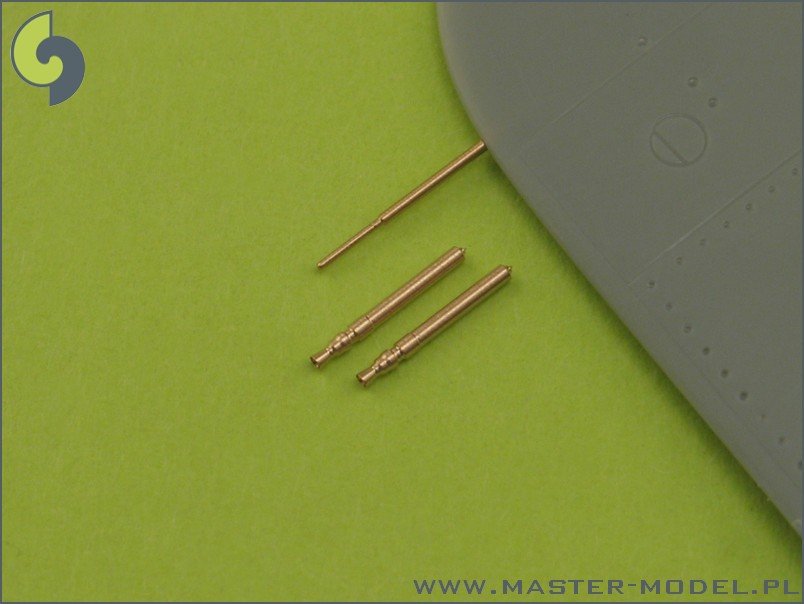 Ensemble d&amp;#39;armement Master AM-72-010 Bf 109 F, G1 - G4 (embouts de mitrailleuse MG 17) et tube Pitot – Bild 2