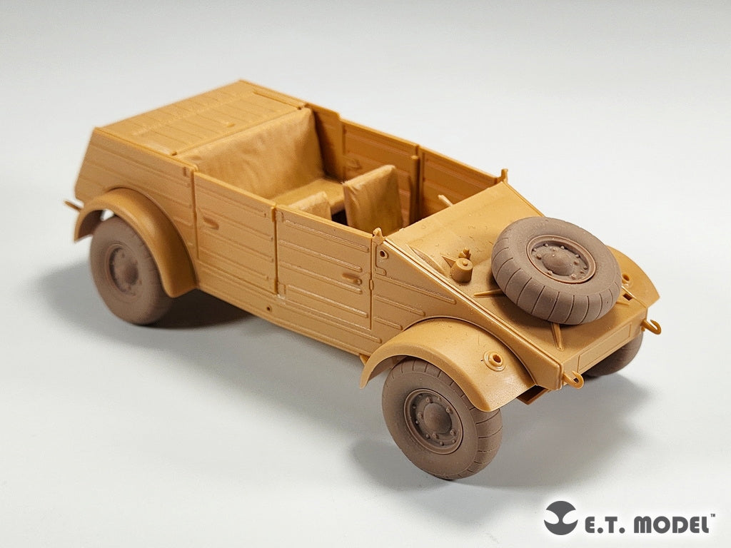 ET Model P35-139 Kübelwagen allemand Type 82 de la Seconde Guerre mondiale, roues affaissées, pneus ballons, pour maquette TAMIYA au 1/35 – Bild 8