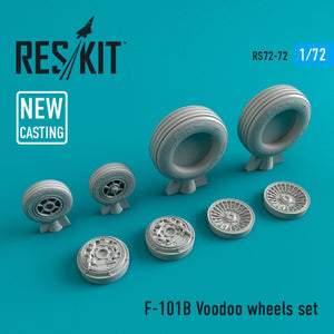 RESKIT RS72-0072 F-101B « VOODOO » JEU DE ROUES 1/72