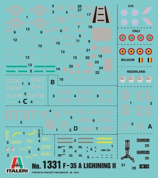Italeri 1331 F-35A Éclairage II (1/72)  – image 4