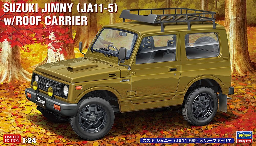 Hasegawa 20606 Suzuki Jimny (JA11-5) avec porte-bagages de toit 1/24