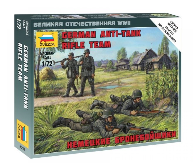 Zvezda 6216 équipe de fusiliers antichar allemands (1/72)