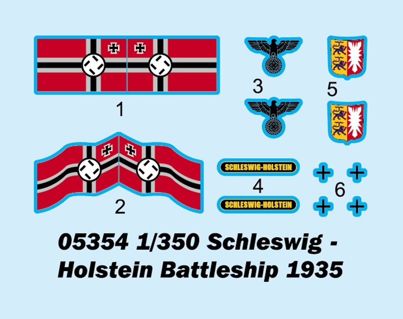 Trumpeter 05354 Cuirassé Schleswig-Holstein 1935 1/350 – image 3