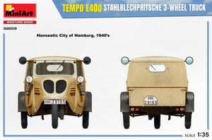 MiniArt 38059 TEMPO E400 STAHLBLECHPRITSCHE CAMION 3 ROUES 1/35 – imagen 5