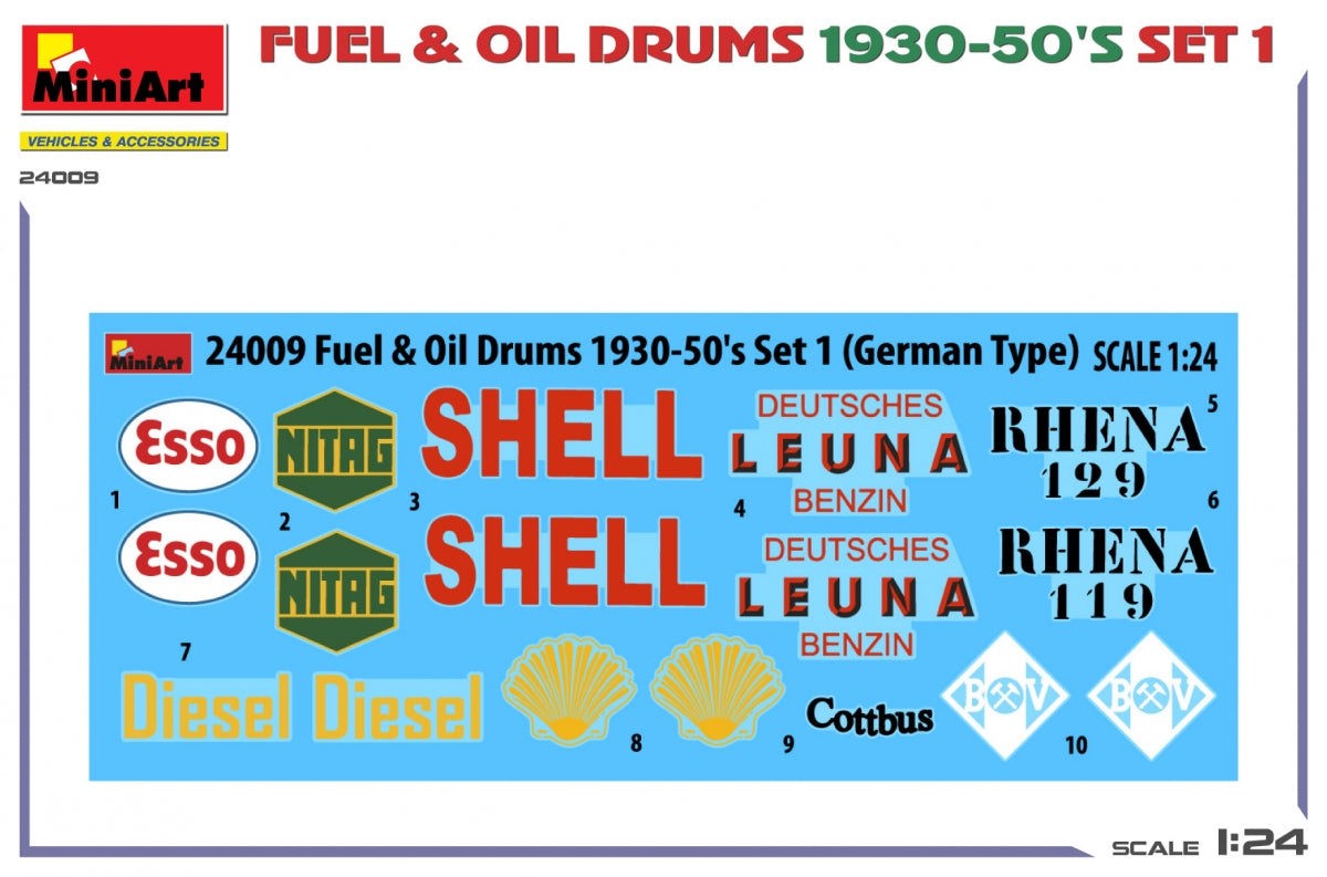MiniArt 24009 FÛTS À FIOUL ANNÉES 1930-50, LOT 1. TYPE ALLEMAND 1/24 – Bild 2