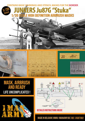 1 Man Army 35DET002 Junkers Ju-87 G pour maquettes Border au 1/35