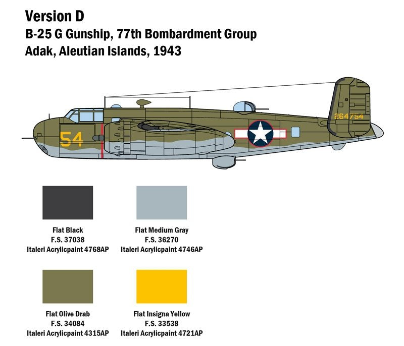 Italeri 2787 B-25G Mitchell 1/48 – image 5