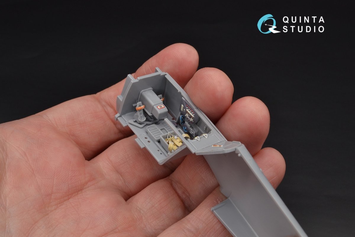 Intérieur imprimé en 3D et coloré sur papier décalcomanie Quinta Studio QD48104 Bf 109G-6 (pour kit Zvezda) 1/48 – Bild 5