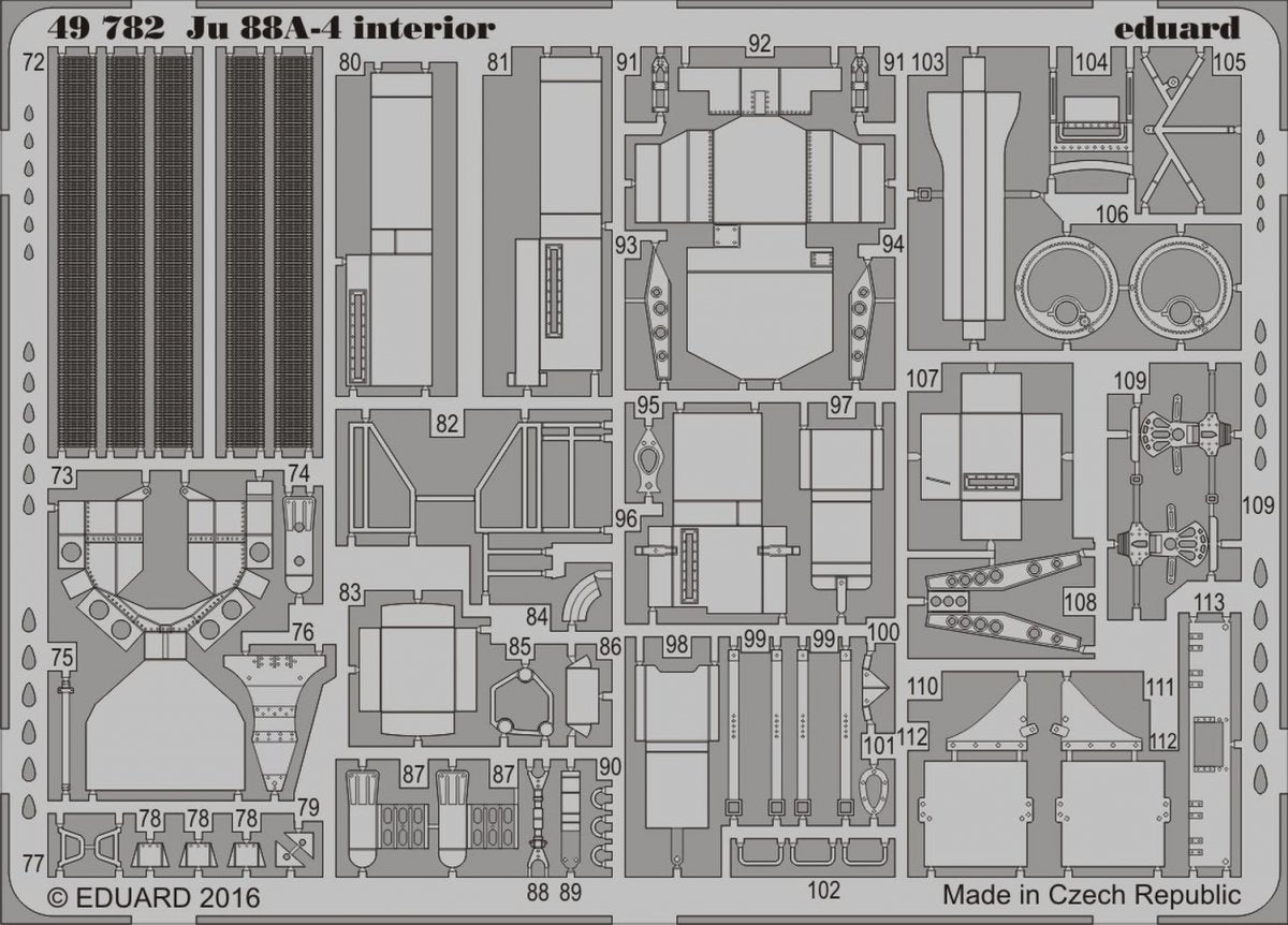 Eduard 49782 Ju 88A-4 intérieur ICM 1/48 – image 2