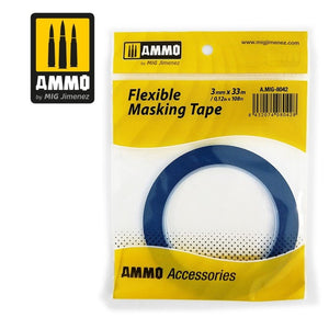 Ruban de masquage flexible AMMO de Mig Jimenez 8042 (3 mm x 33 m)