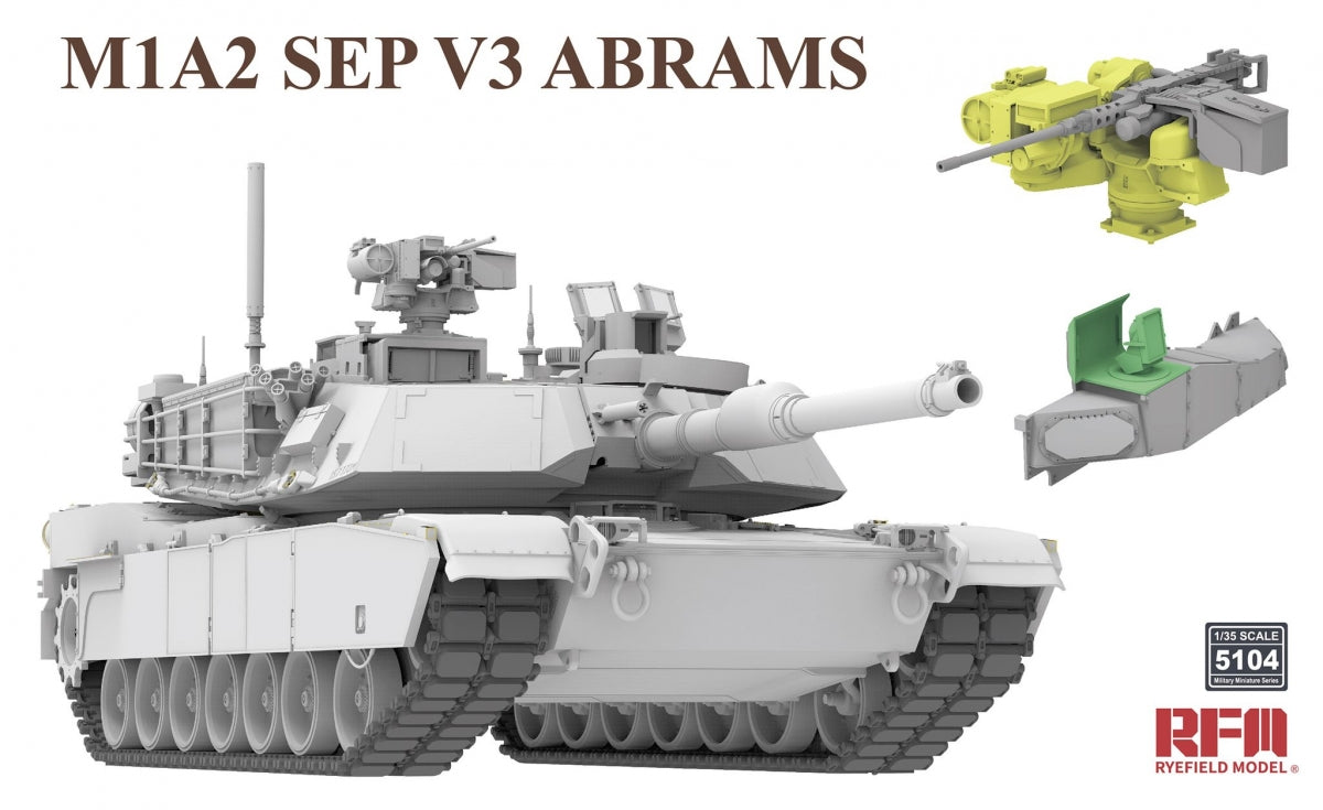 Maquette Rye Field 5104 M1A2 SEP V3 Abrams au 1/35 – Bild 2