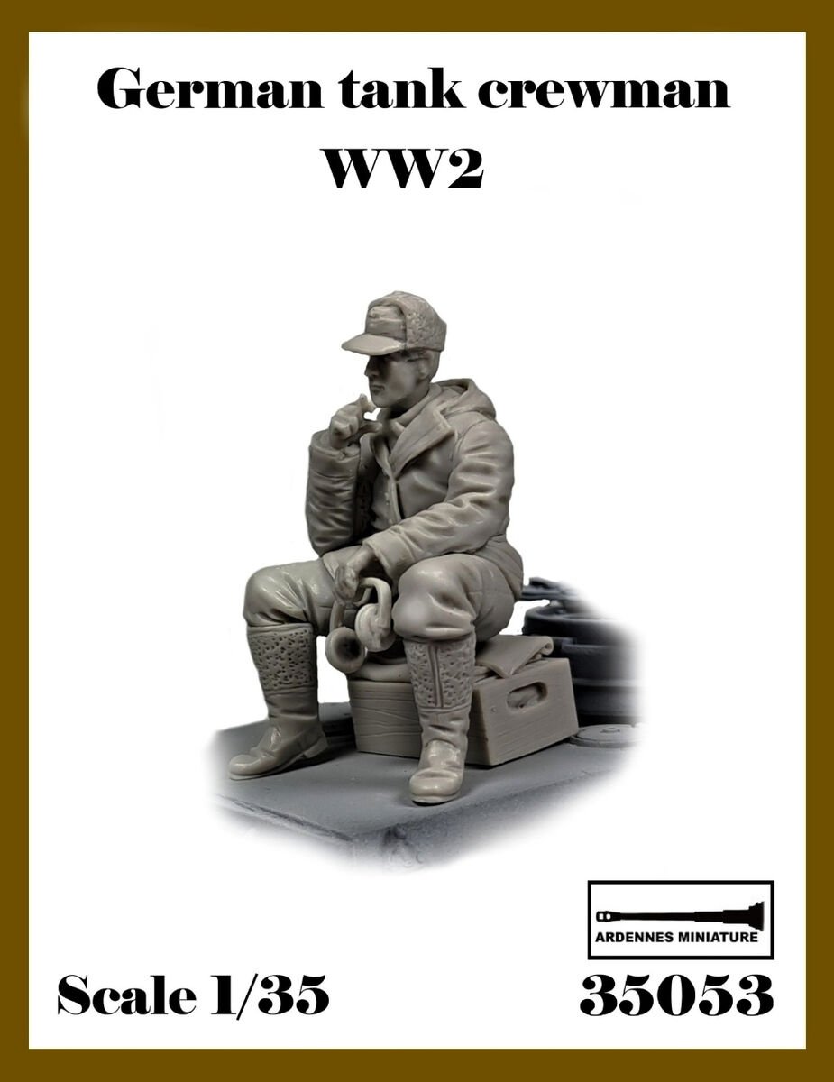 Ardennes Miniature 35053 Membre d'équipage de char allemand Seconde Guerre mondiale - Version 1 1/35