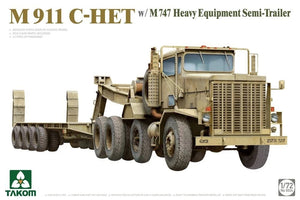 Takom 5024 M911 C-HET avec semi-remorque pour engins lourds M747, échelle 1/72